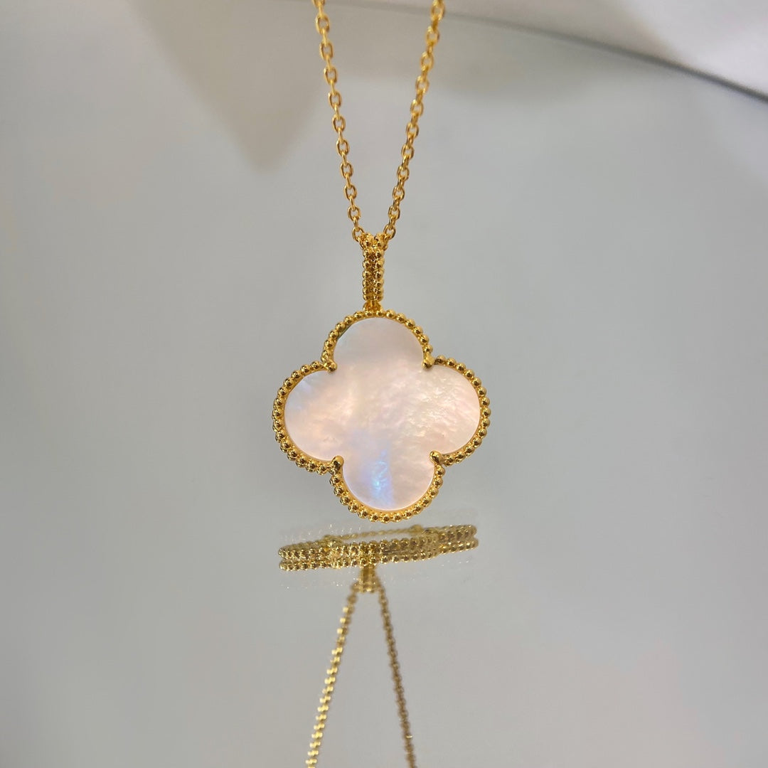 [⭐moonlume]CLOVER 25MM MOP LARGE PENDANT NECKLACE