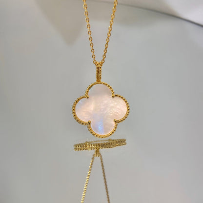 [⭐moonlume]CLOVER 25MM MOP LARGE PENDANT NECKLACE