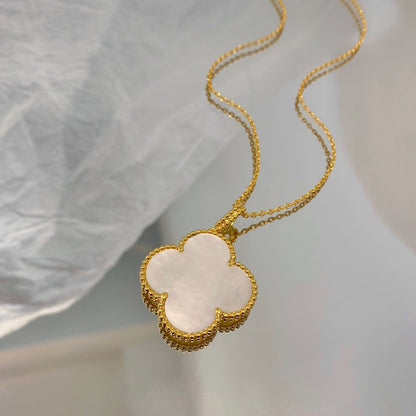 [⭐moonlume]CLOVER 25MM MOP LARGE PENDANT NECKLACE