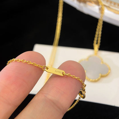 [⭐moonlume]CLOVER 25MM MOP LARGE PENDANT NECKLACE