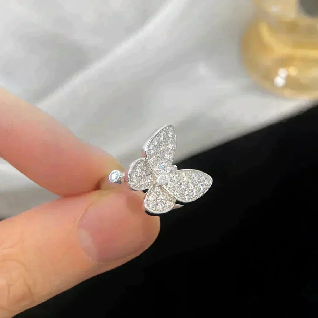 [⭐moonlume]BUTTERFLY DIAMOND RING