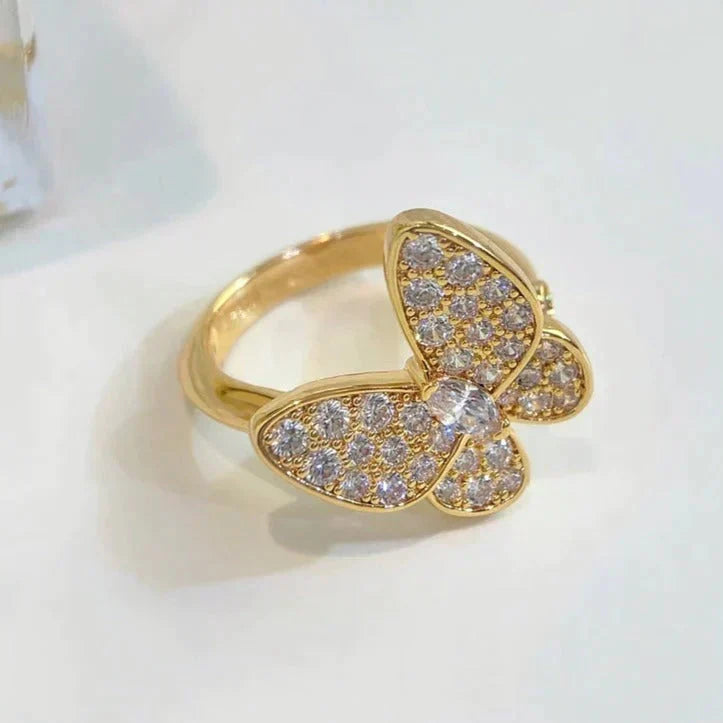 [⭐moonlume]BUTTERFLY DIAMOND RING