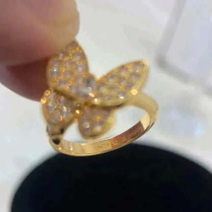 [⭐moonlume]BUTTERFLY DIAMOND RING