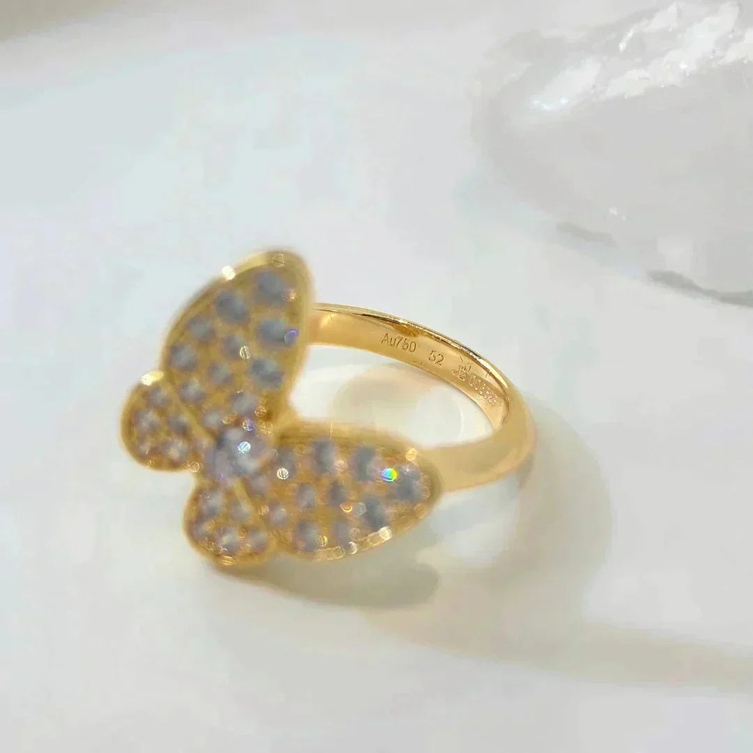 [⭐moonlume]BUTTERFLY DIAMOND RING