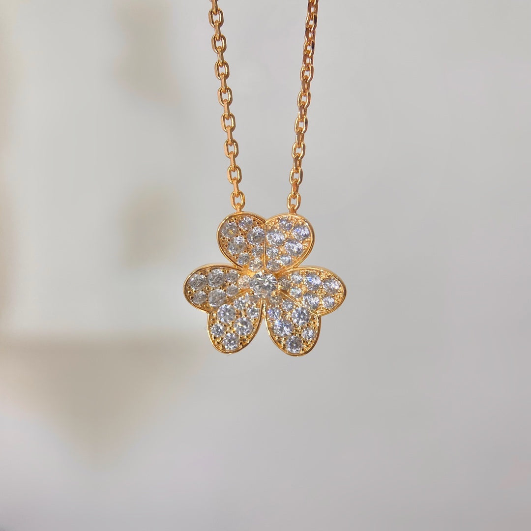 [⭐moonlume]FLOWER DIAMOND NECKLACE