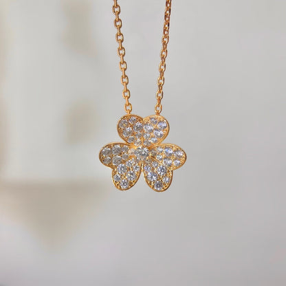 [⭐moonlume]FLOWER DIAMOND NECKLACE