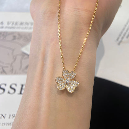 [⭐moonlume]FLOWER DIAMOND NECKLACE
