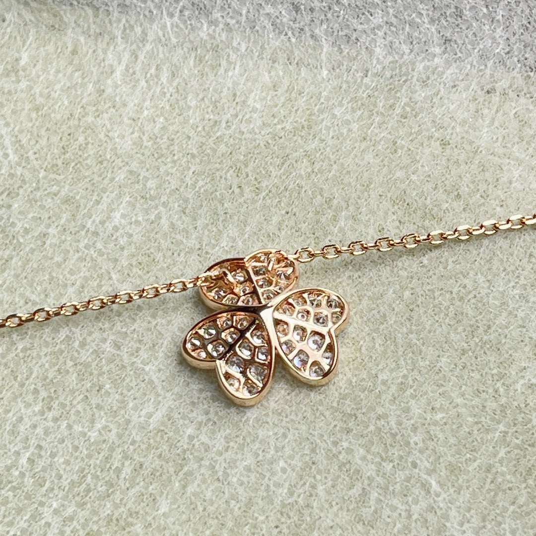 [⭐moonlume]FLOWER DIAMOND NECKLACE