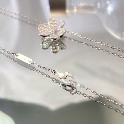 [⭐moonlume]FLOWER DIAMOND NECKLACE