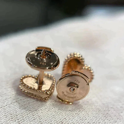 [⭐moonlume]HEART CARNELIAN STUD EARRINGS