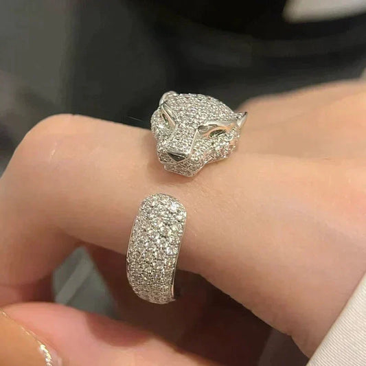 [⭐moonlume]PANTHERE 5.5MM ALL DIAMOND RING