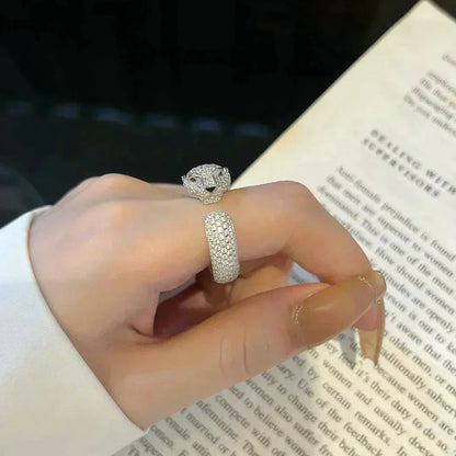 [⭐moonlume]PANTHERE 5.5MM ALL DIAMOND RING