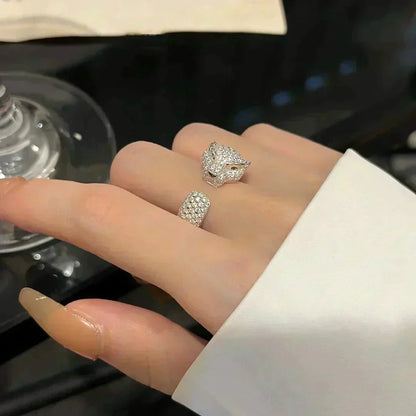 [⭐moonlume]PANTHERE 5.5MM ALL DIAMOND RING