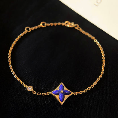 [⭐moonlume]COLOR STAR PINK GOLD DIAMOND BRACELET