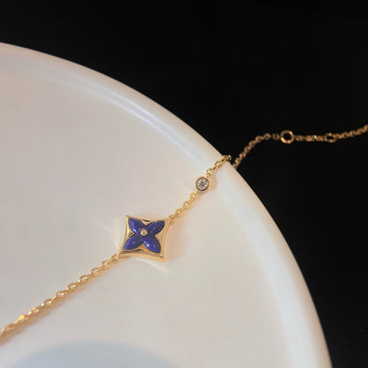[⭐moonlume]COLOR STAR PINK GOLD DIAMOND BRACELET