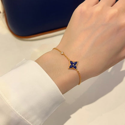 [⭐moonlume]COLOR STAR PINK GOLD DIAMOND BRACELET