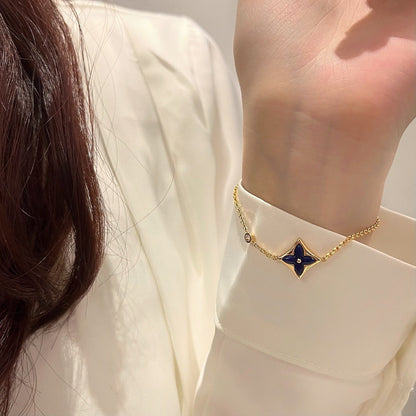 [⭐moonlume]COLOR STAR PINK GOLD DIAMOND BRACELET