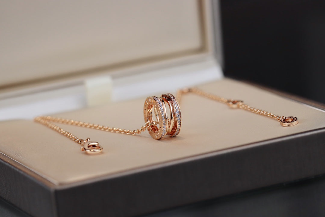 [⭐moonlume]ZERO 1 PINK GOLD NECKLACE
