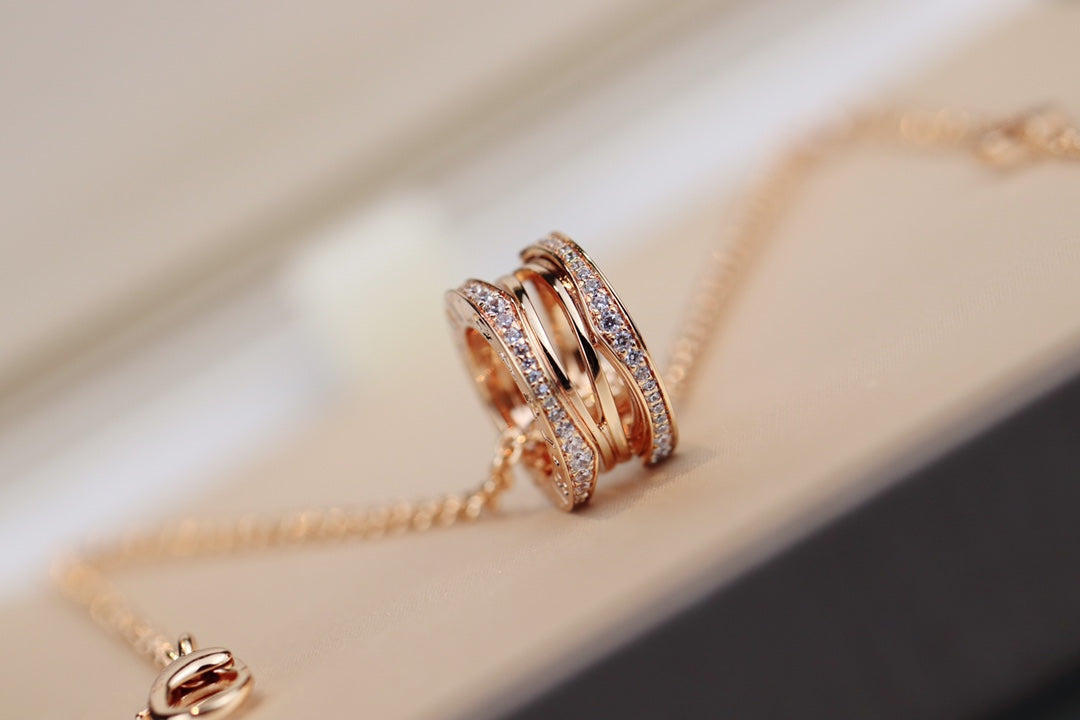 [⭐moonlume]ZERO 1 PINK GOLD NECKLACE