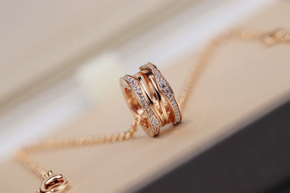 [⭐moonlume]ZERO 1 PINK GOLD NECKLACE