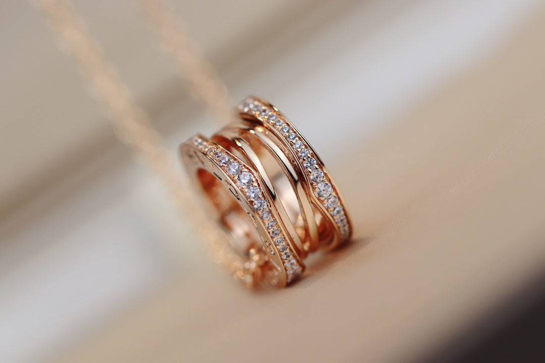 [⭐moonlume]ZERO 1 PINK GOLD NECKLACE