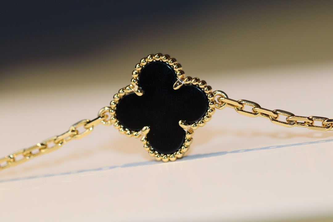 [⭐moonlume]CLOVER 20 MOTIFS ONYX ROSE GOLD
