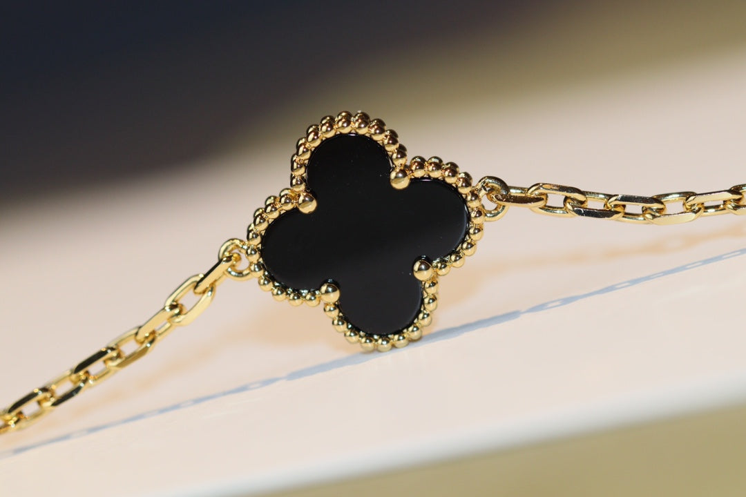 [⭐moonlume]CLOVER 20 MOTIFS ONYX ROSE GOLD