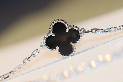 [⭐moonlume]CLOVER 20 MOTIFS ONYX DIAMOND SILVER
