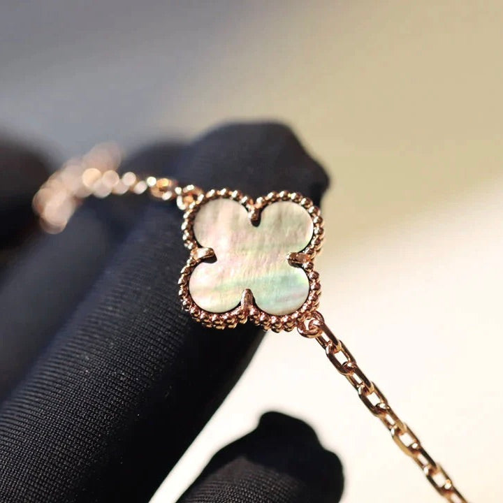 [⭐moonlume]CLOVER 20 MOTIFS DARK MOP DIAMOND  NECKLACE