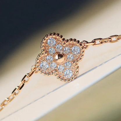 [⭐moonlume]CLOVER 20 MOTIFS DARK MOP DIAMOND  NECKLACE