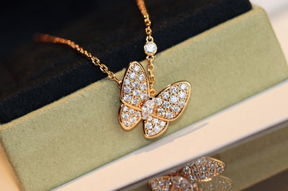 [⭐moonlume]BUTTERFLY DIAMOND NECKLACE