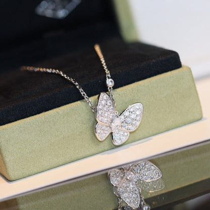 [⭐moonlume]BUTTERFLY DIAMOND NECKLACE