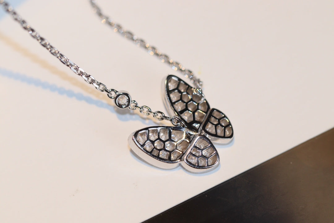 [⭐moonlume]BUTTERFLY DIAMOND NECKLACE