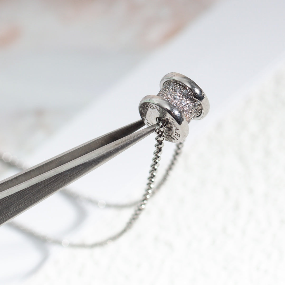 [⭐moonlume]ZERO 1 SILVER DIAMOND NECKLACE
