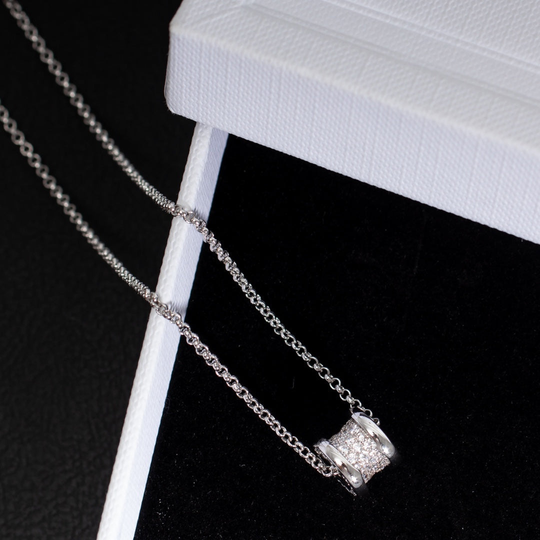 [⭐moonlume]ZERO 1 SILVER DIAMOND NECKLACE