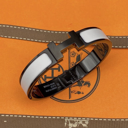 [⭐moonlume]H BRACELET 12MM BLACK WHITE CERAMIC