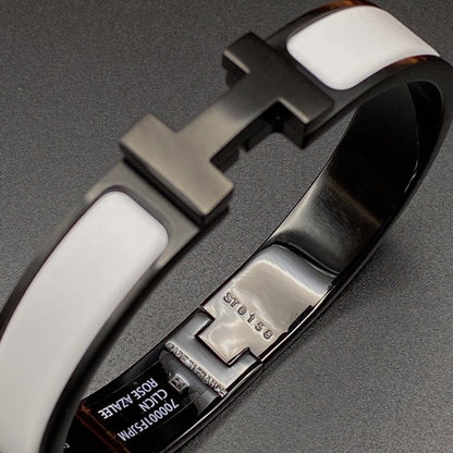 [⭐moonlume]H BRACELET 12MM BLACK WHITE CERAMIC