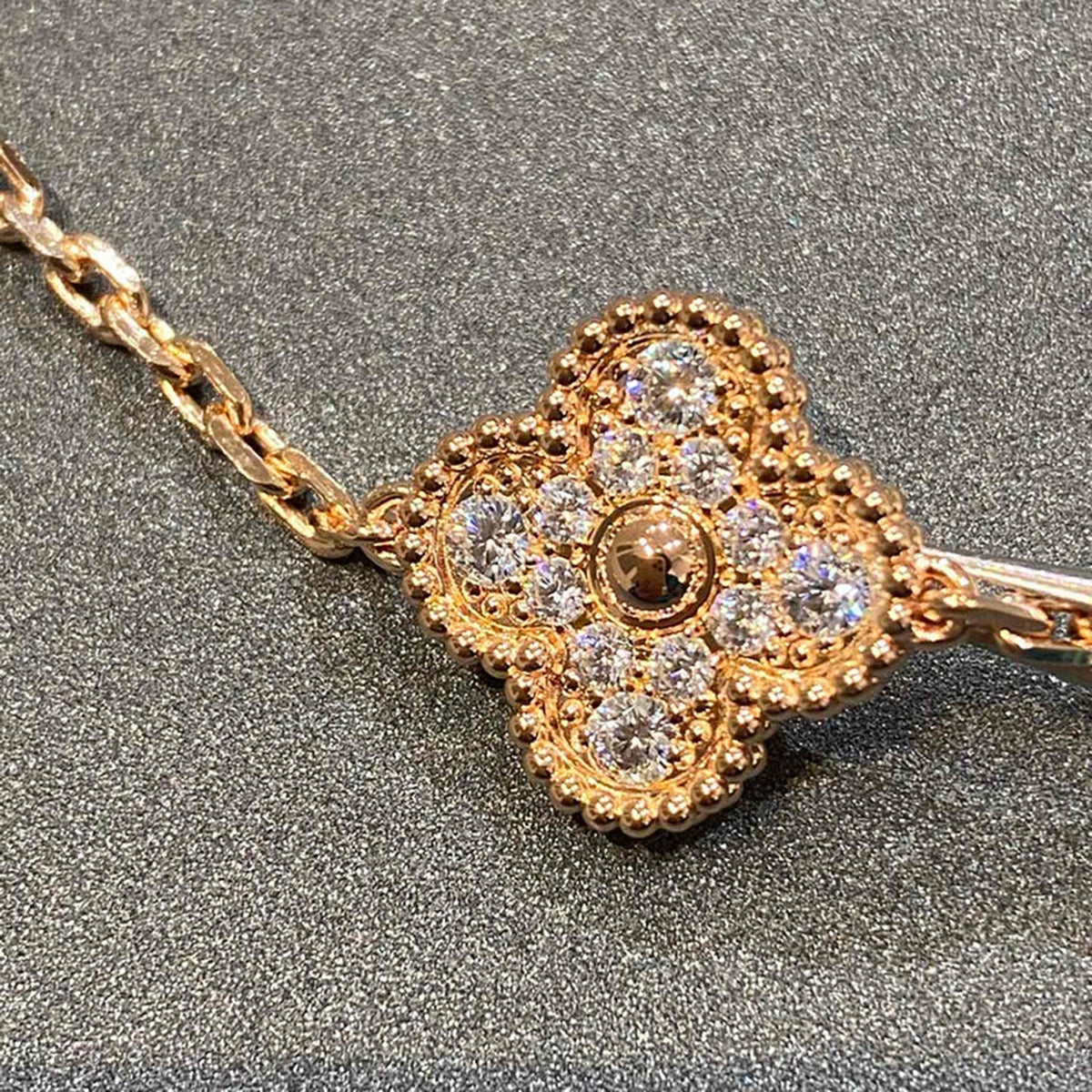 [⭐moonlume] CLOVER 5 MOTIF FULL DIAMOND BRACELET COLLECTION