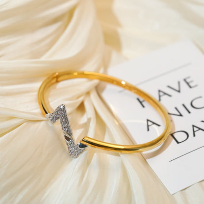 [⭐moonlume]VOLTE UPSITE DOWN GOLD DIAMOND BRACELET