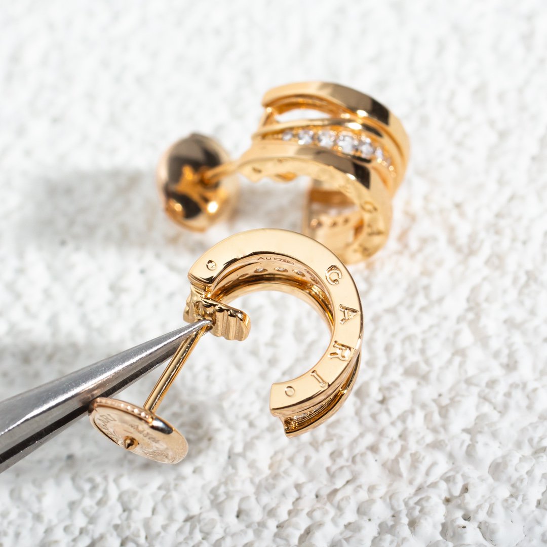 [⭐moonlume]ZERO 1 PINK GOLD DIAMONDS EARRINGS