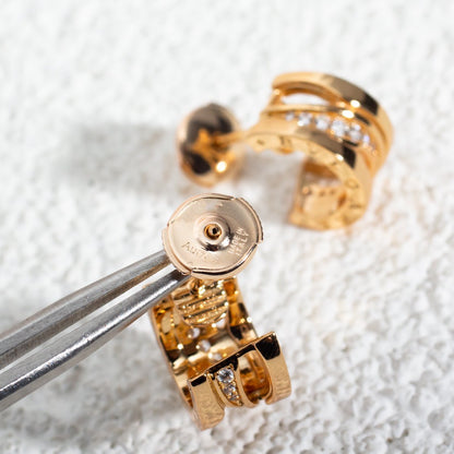 [⭐moonlume]ZERO 1 PINK GOLD DIAMONDS EARRINGS