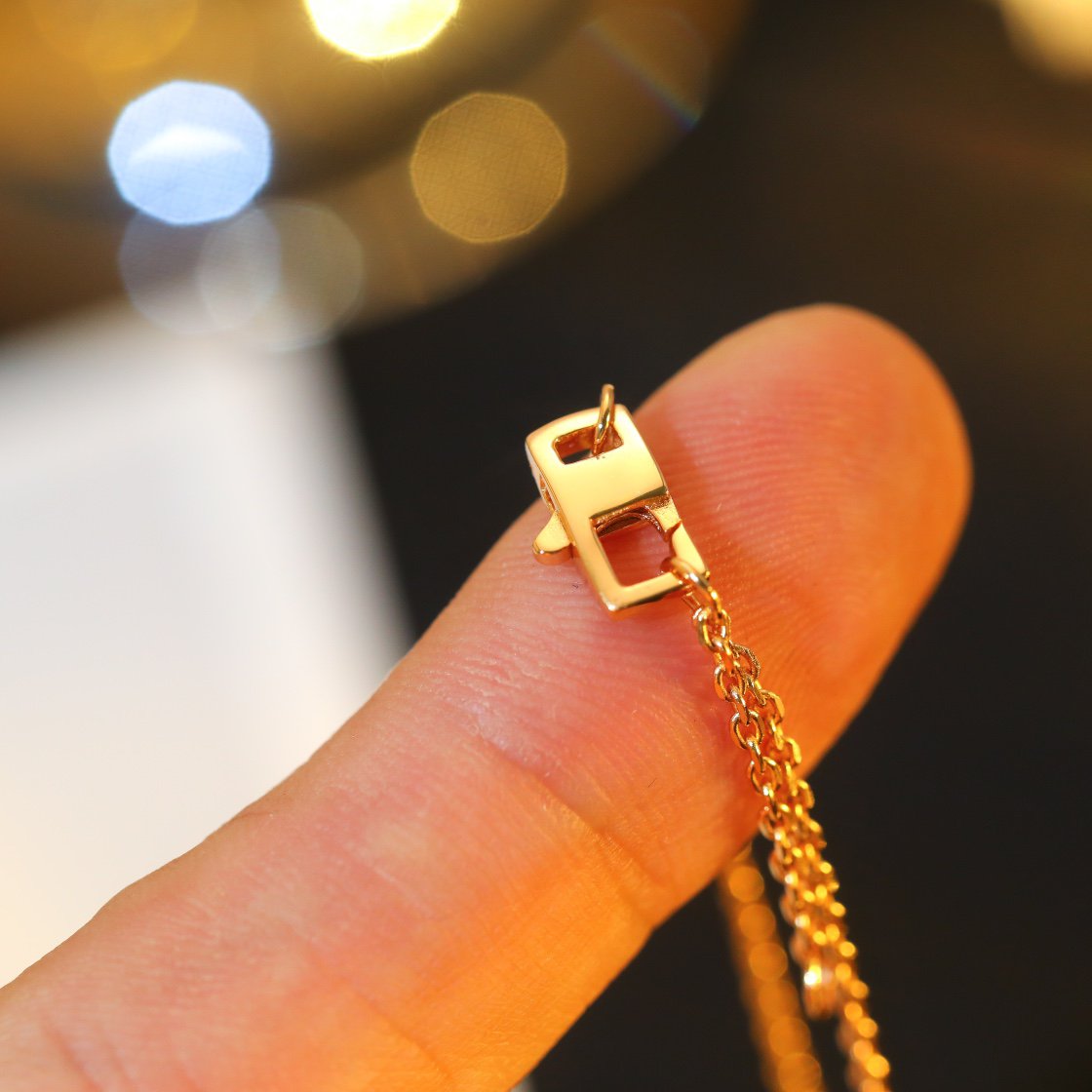[⭐moonlume]STAR AND SUN DIAMOND PINK GOLD NECKLACE
