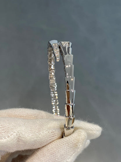 [⭐moonlume]SERPENTI BRACELET DIAMONDS SILVER