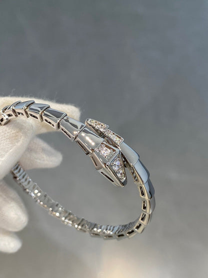 [⭐moonlume]SERPENTI BRACELET DIAMONDS SILVER
