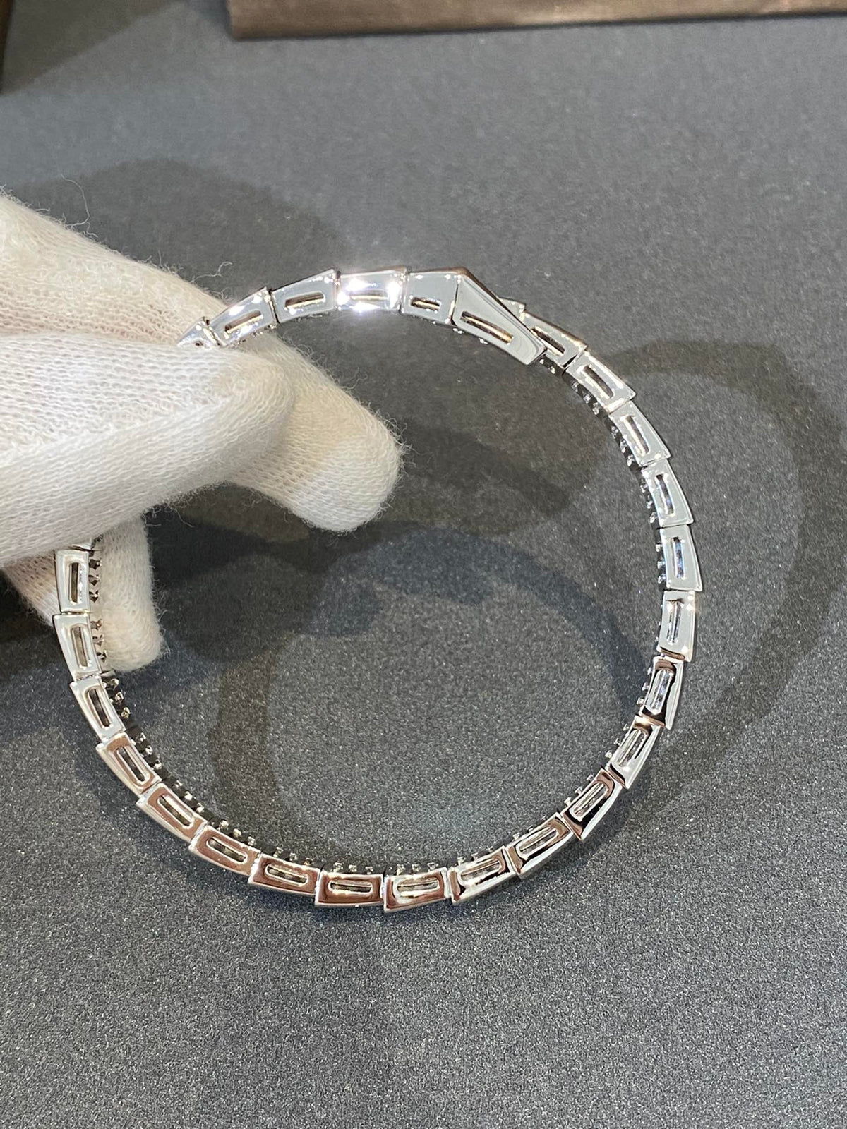 [⭐moonlume]SERPENTI BRACELET DIAMONDS SILVER