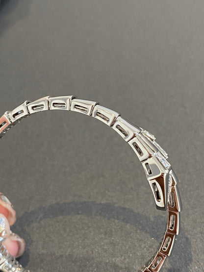 [⭐moonlume]SERPENTI BRACELET DIAMONDS SILVER