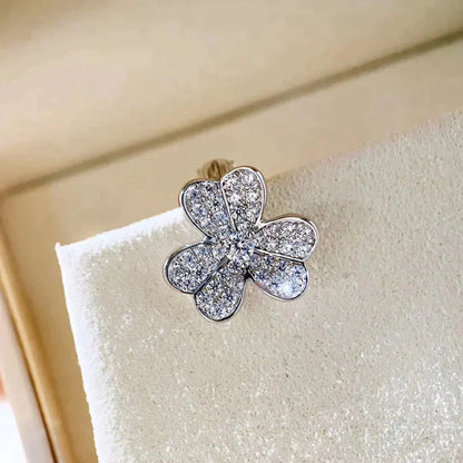 [⭐moonlume]CLOVER COMOS DIAMOND EARRINGS SILVER
