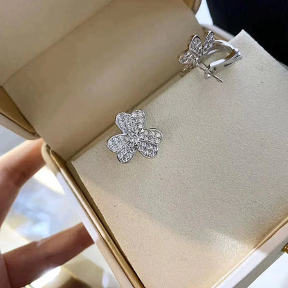 [⭐moonlume]CLOVER COMOS DIAMOND EARRINGS SILVER