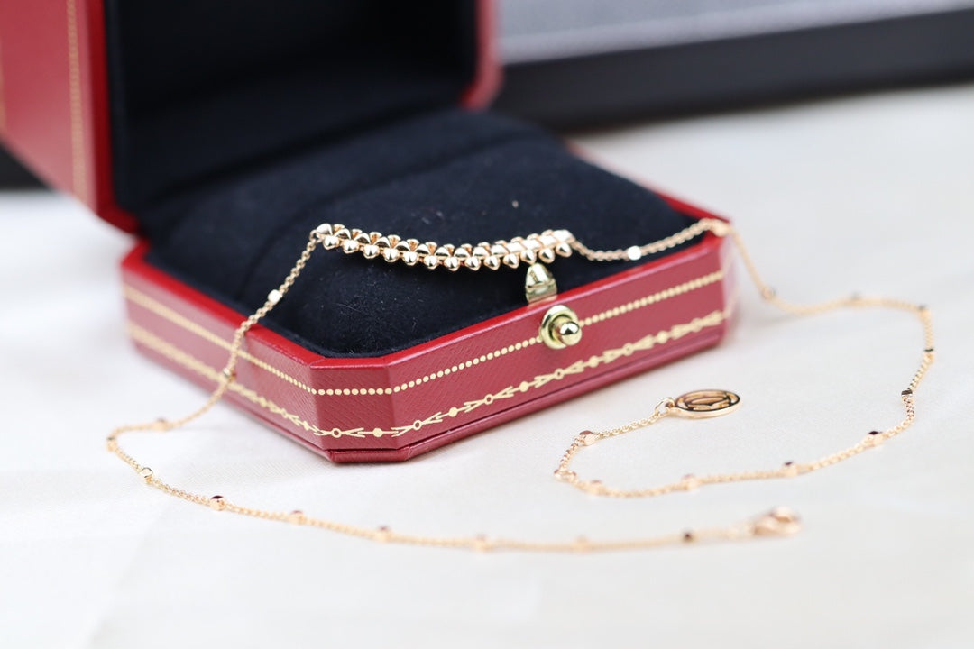 [⭐moonlume]CLASH PINK GOLD NECKLACE