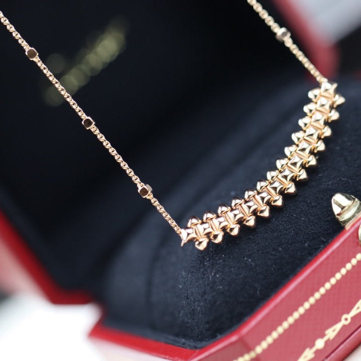 [⭐moonlume]CLASH PINK GOLD NECKLACE